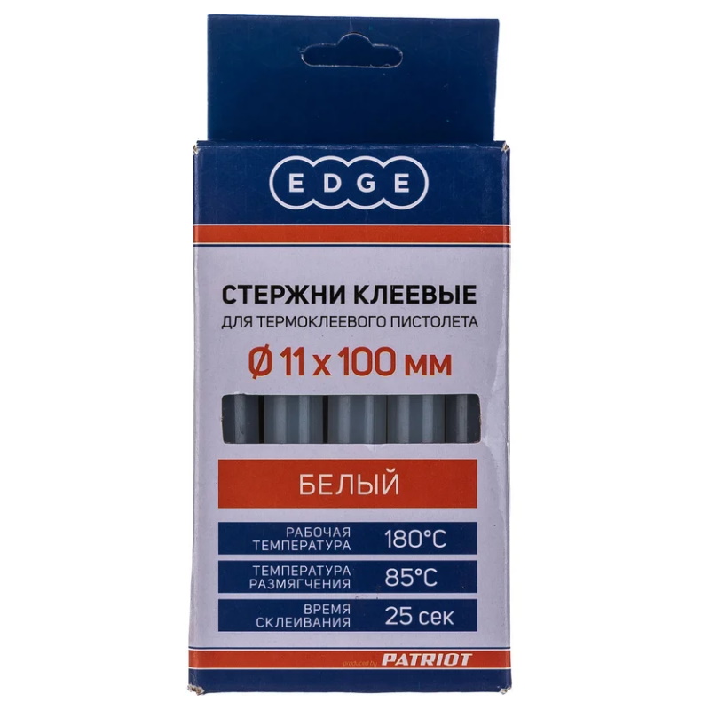 Стержни клеевые Patriot Edge by Patriot 816001013, 11*100мм белые, упаковка 10 шт в Муроме