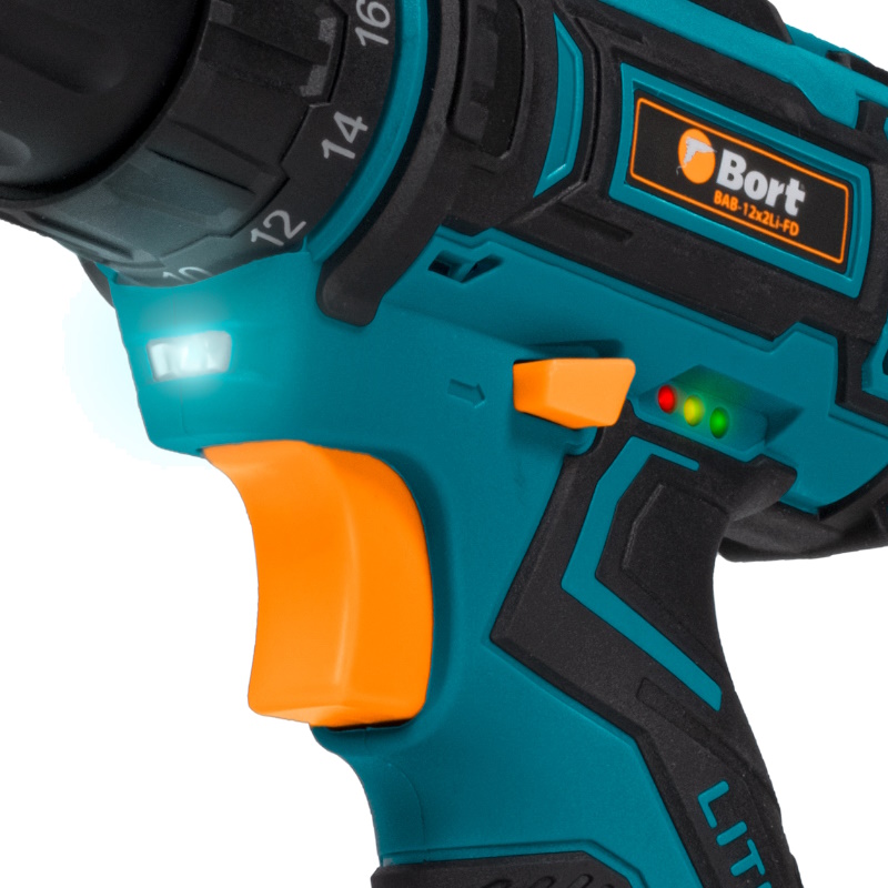Дрель-шуруповерт аккумуляторная Bort BAB-12x2Li-FD 93413151, 2x1,5 Ah  в Костроме