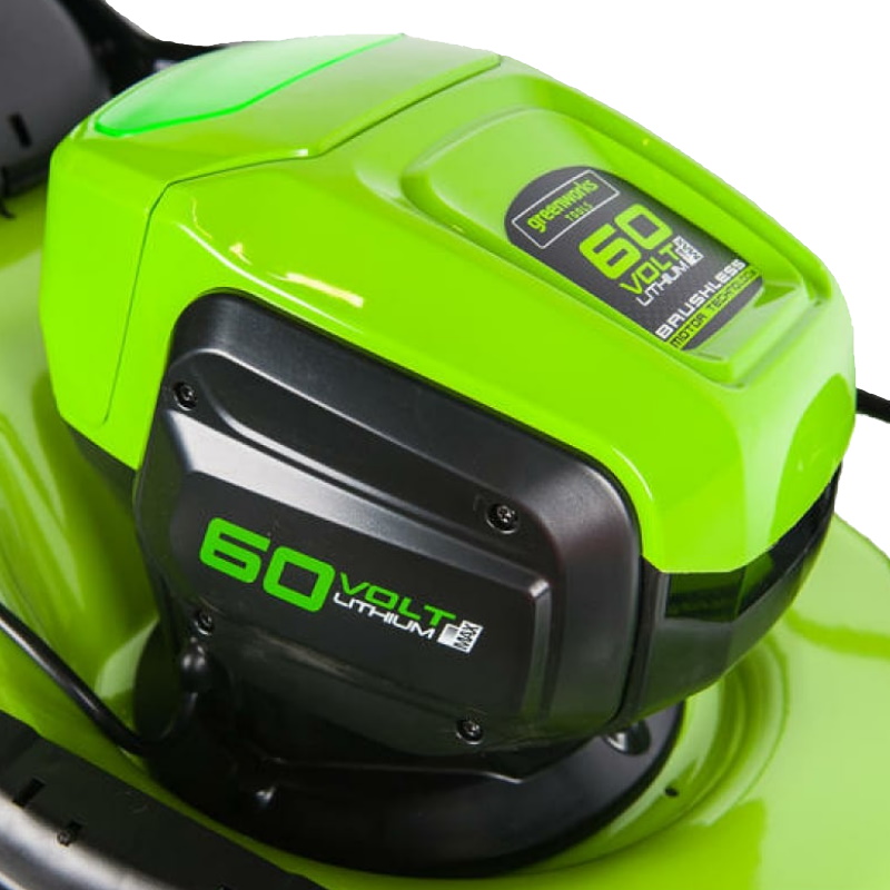 Газонокосилка аккумуляторная Greenworks 2502807, 60V, 46 см, бесщеточная, с 1хАКБ 4 Ач. и ЗУ в Коврове
