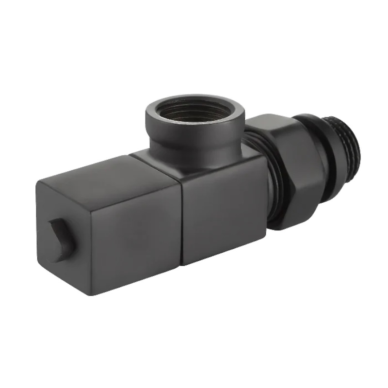 Набор дизайн-вентилей Royal Thermo CUBE НС-1422573, осевой, черный, 1/2" в Коврове
