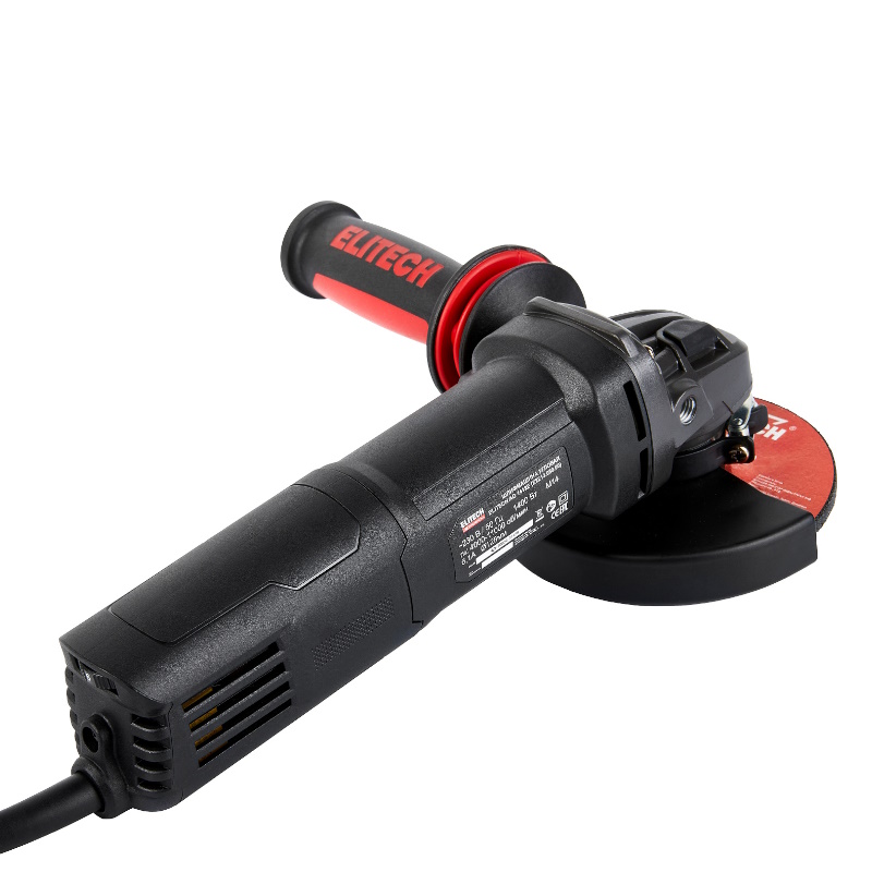 Угловая шлифмашина (болгарка) Elitech AG 1412E E2213.050.00, 125 мм, 1400 Вт, плавный пуск, регулировка оборотов в Ярославле