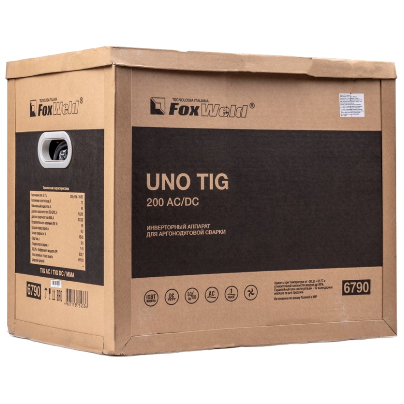 Аппарат аргонодуговой сварки FoxWeld UNO TIG 200 AC/DC 6790