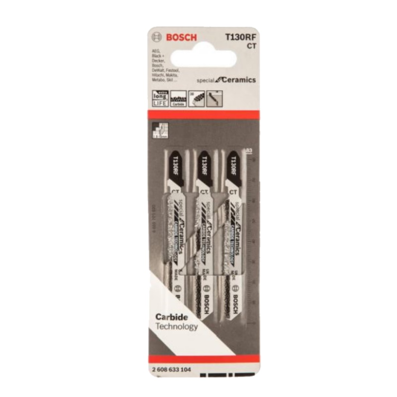 Пилки для лобзика Bosch T 130 Riff, HM 2.608.633.104 (3 шт.)