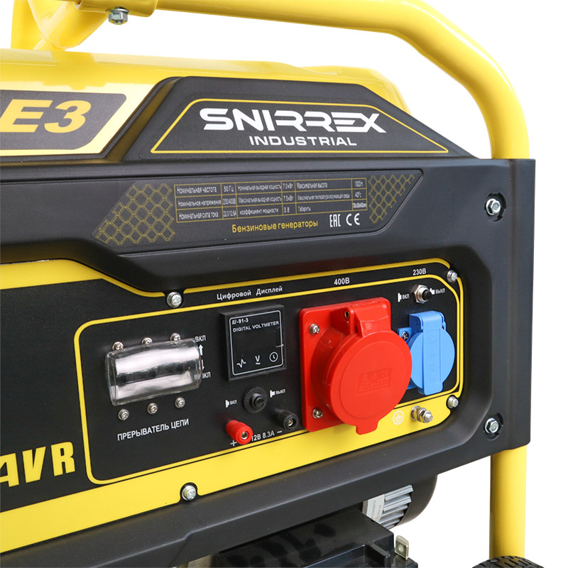 Бензиновый генератор Snirrex 7500E3A(X17)