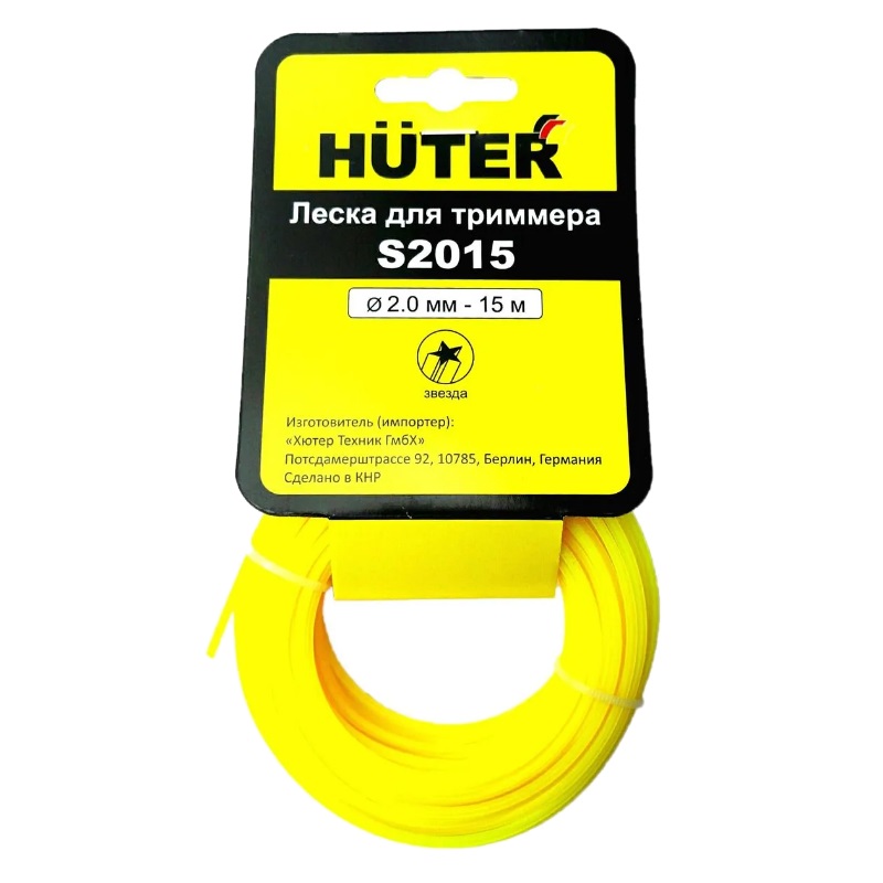 Леска для триммера Huter S2015 71/1/10, 4606059017080, 2 мм в Костроме