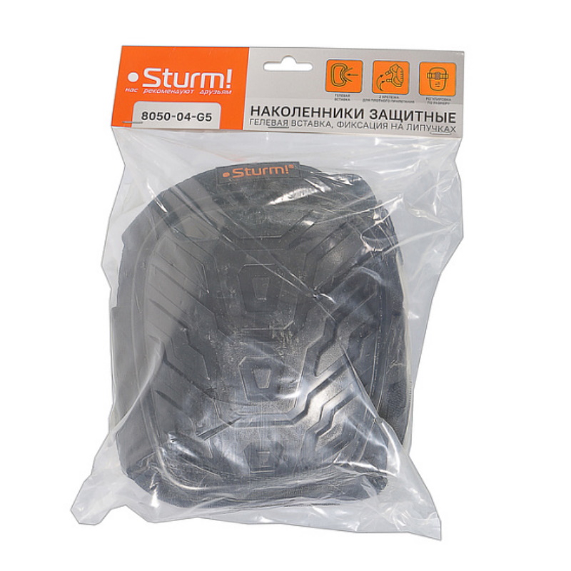 Наколенники защитные Sturm 8050-04-G5, гелевая вставка, фиксация на липучках в Муроме