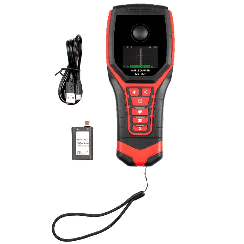 Детектор проводки Ada Wall Scanner 120 PROF А00485 (глубина обнаружение 38-120 мм, оборудование + аксессуары) в Костроме