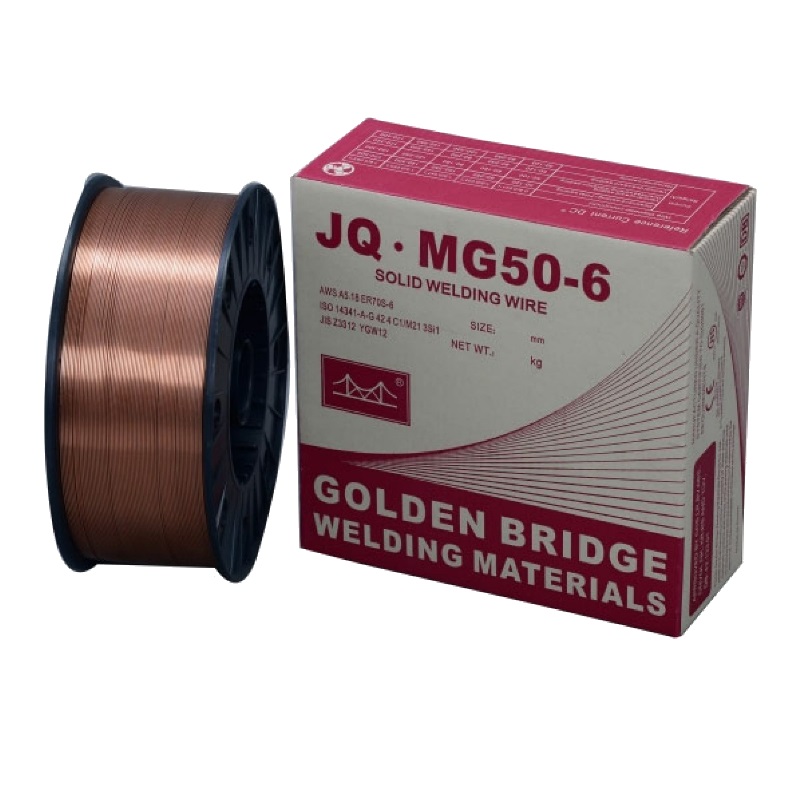 Сварочная проволока Golden Bridge JQ.MG50-6/ER70S-6, омедненная, 0,8 мм, 5 кг