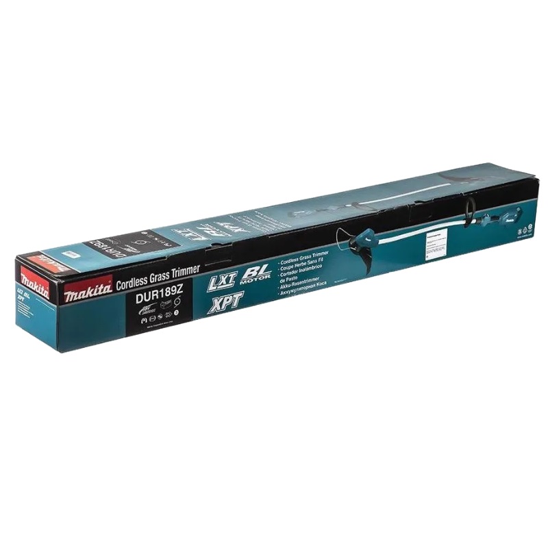 Коса аккумуляторная Makita DUR189Z, 18В, d-30 см, M8хRH, телескопическая штанга + АКБ 632G58-9 + З/У 630793-1 в Иваново