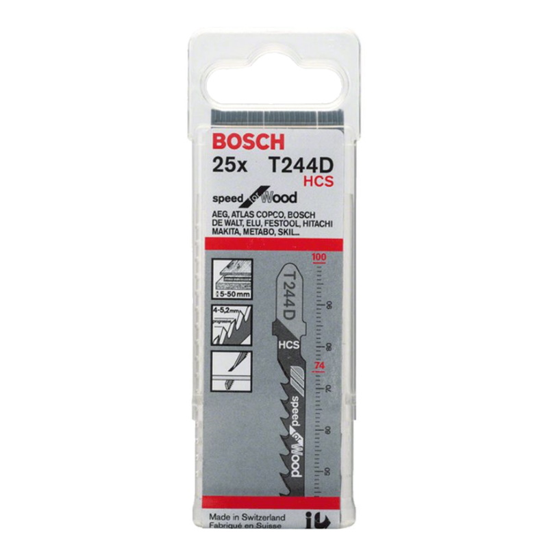 Пилки для лобзика Bosch T 244D 2.608.633.626 (25 шт.) в Туле