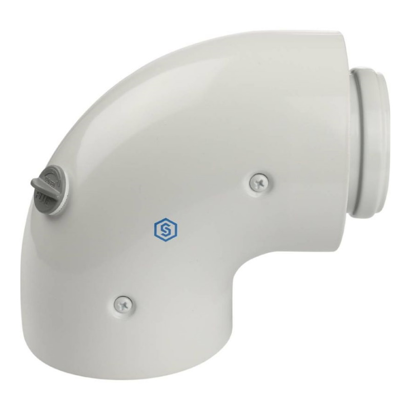 Элемент дымохода DN60/100 адаптер для котла Stout SCA-6010-210190 угловой 90° в Муроме