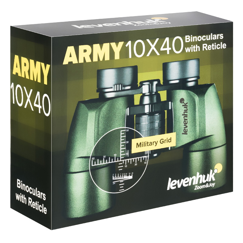 Бинокль Levenhuk Army 81932, 10x40, с сеткой