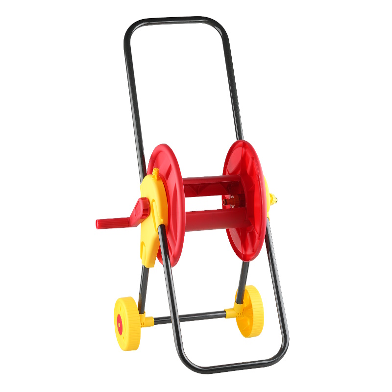 Катушка для шлангов Grinda 8-428425, 45 м x 1/2″ и 20 м х 3/4″, на колёсах, телескопическая рукоятка в Ярославле