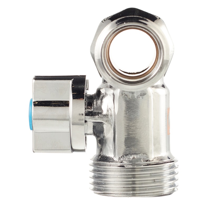 Кран шаровой трехходовой Valtec д/подкл.с/т приборов 1/2"х 3/4"х 1/2" VT.256.N.04
