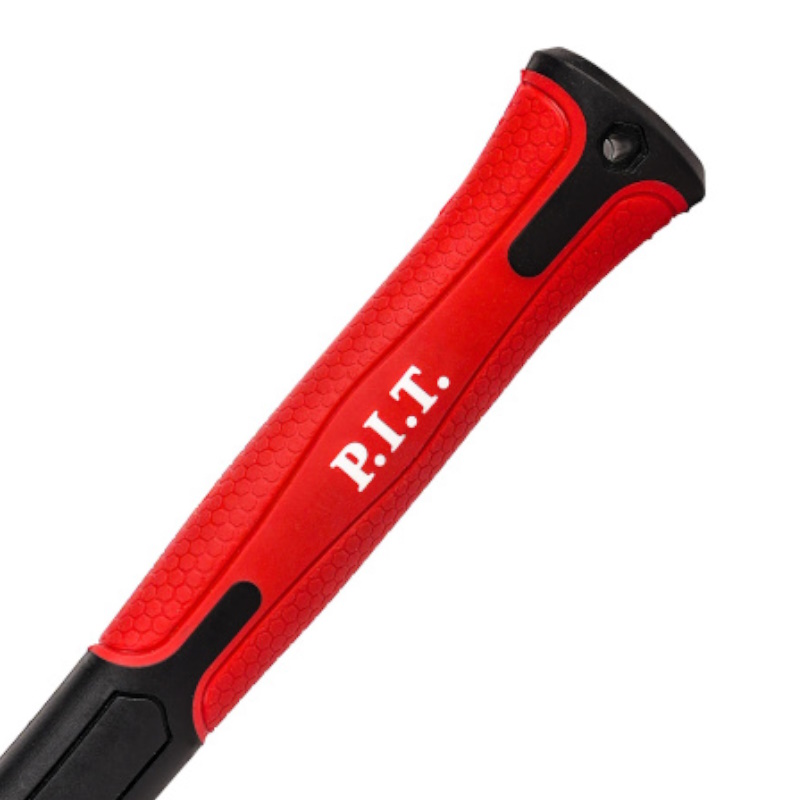 Киянка резиновая P.I.T. HHAF05-R016, с фиберглассовой рукояткой, 450 г, черно-белая, двухкомп. рукоятка