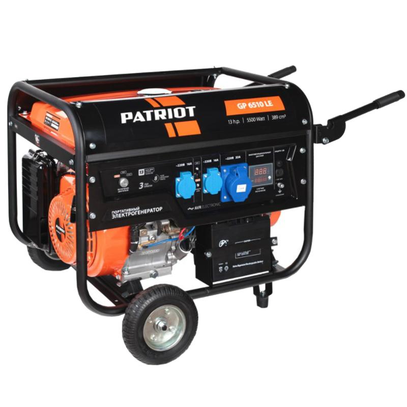 Бензиновый генератор Patriot GP 6510LE в Твери