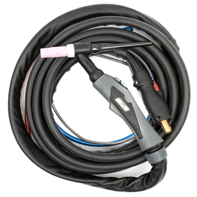 Горелка аргоновая Кедр TIG-18FX EXPERT (8025238-002, MultiMIG/MultiTIG, 12 pin, 1 кн., газ б/с, жидк. б/с, головка гибк., 7,6 м) в Ярославле