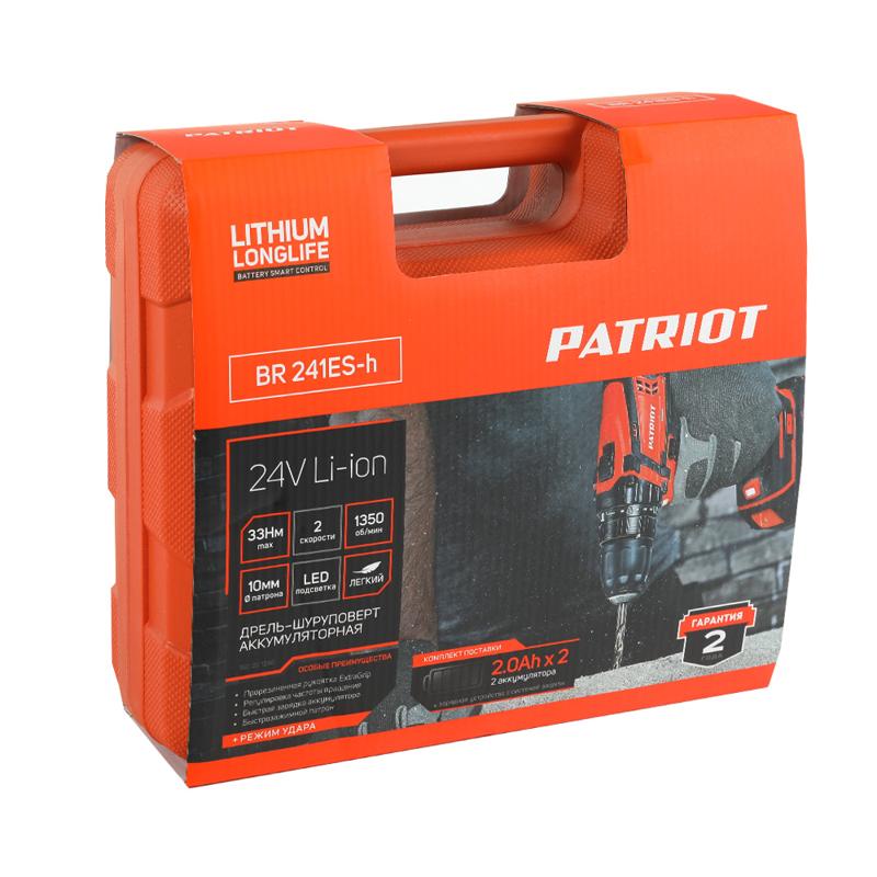 Аккумуляторная ударная дрель-шуруповерт Patriot BR 241ES-h 180201246 в Нижнем Новгороде