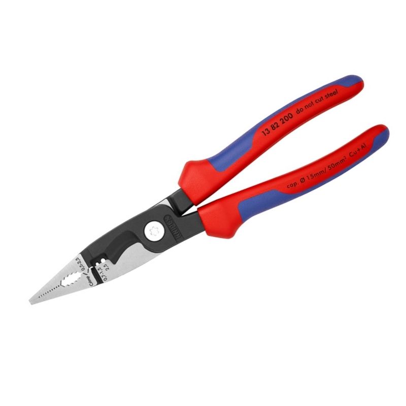 Клещи многофункциональные Knipex KN-1382200 для электромонтажных работ, черненые, 200 мм в Костроме