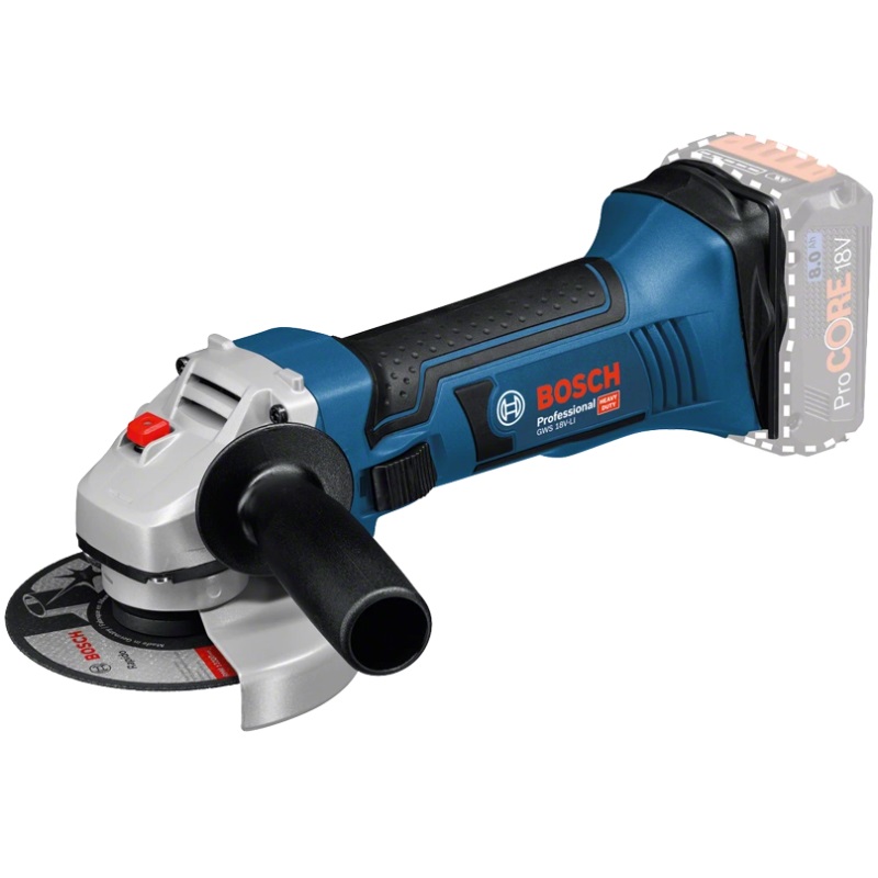 Угловая шлифмашина (болгарка) аккумуляторная Bosch GWS 18-125 V-LI 0.601.93A.307, 125 мм, 18 В, без АКБ и ЗУ в Кинешме