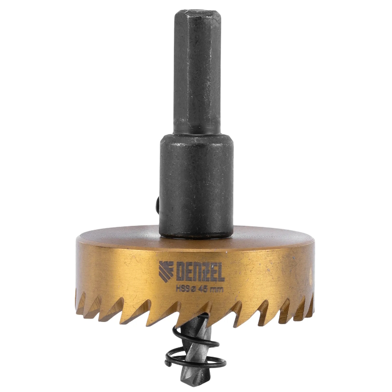 Коронка по металлу Denzel 724115, HSS, 45 мм, нитридтитановое покрытие в Туле