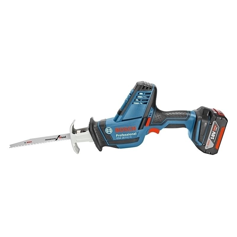 Аккумуляторная сабельная пила Bosch GSA 18 V-LI C 0.601.6A5.002 (аккумулятор li-ion; толщина металла 130 мм, дерева 255 мм ) в Кинешме