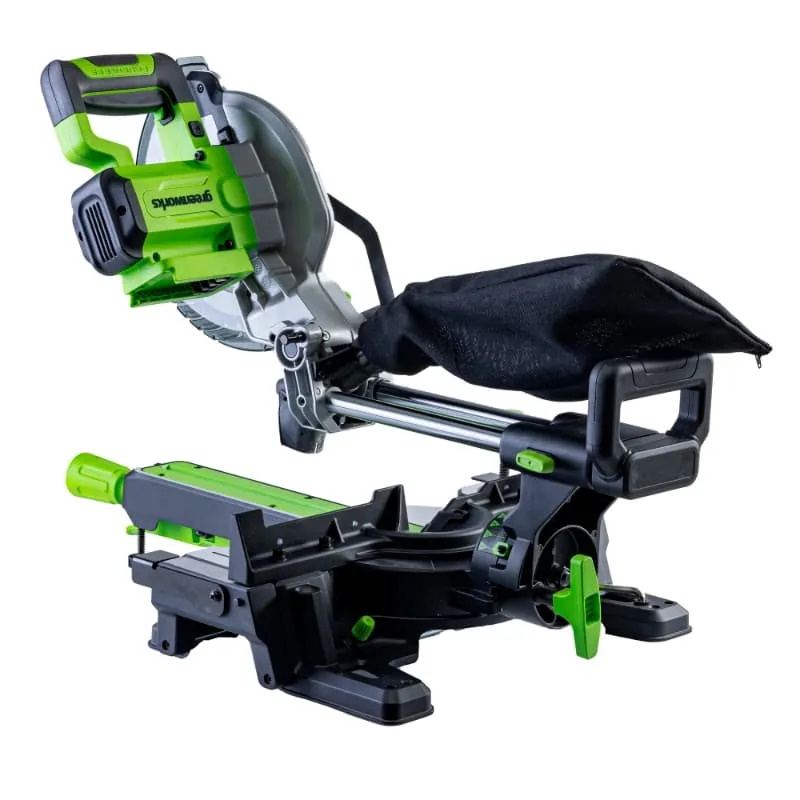 Торцовочная пила Greenworks GD24MS216 1501707UH, 24V, б/щ, 4800 об/мин, 216x30 мм, рез 65х310 мм, с 1хАКБ 8Ач и ЗУ в Угличе