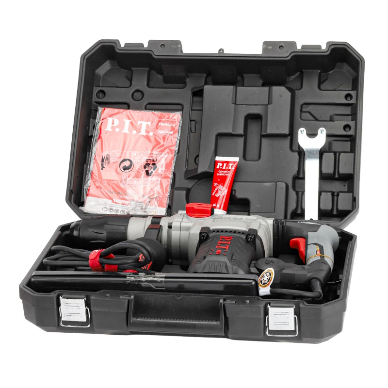 Перфоратор P.I.T. PBH40-C3, SDS-MAX, электрический (1600Вт, 9Дж, 2реж, Ø40мм, 3800уд/мин, 630об/мин, верт) в Ярославле