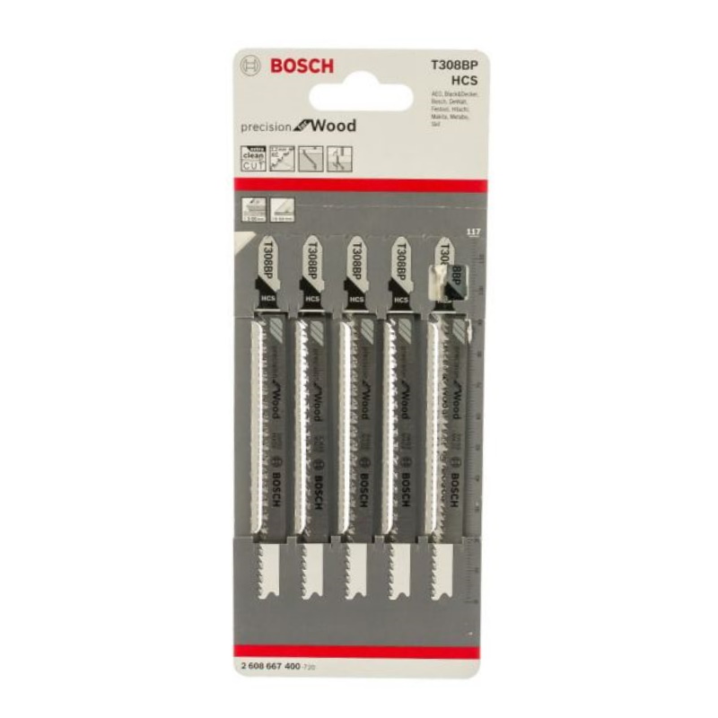 Набор пил Bosch T 308 BP Precision for Wood 2.608.667.400 (5 шт.) в Иваново