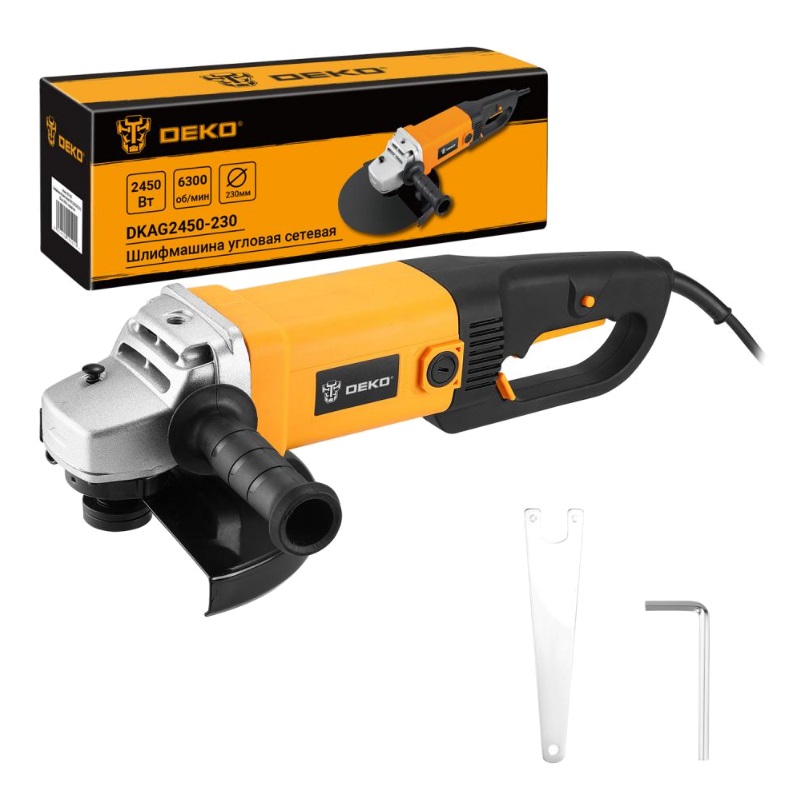 Шлифмашина угловая сетевая Deko DKAG2450-230 063-4328 7561₽