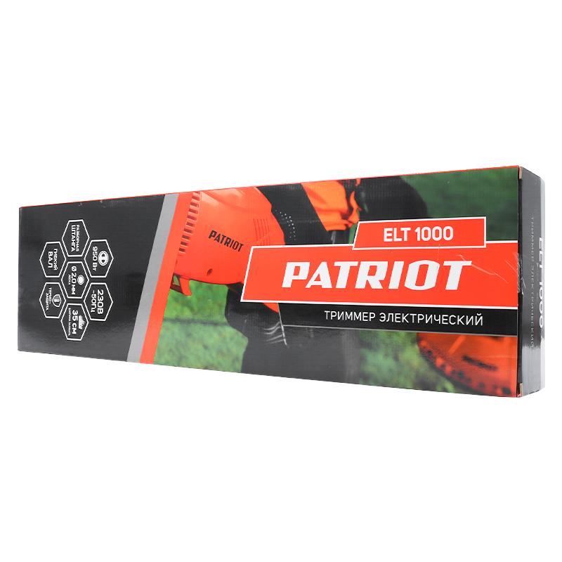 Электрический триммер Patriot ЕLТ 1000 250304430 (верхнее расположение двигателя) в Иваново