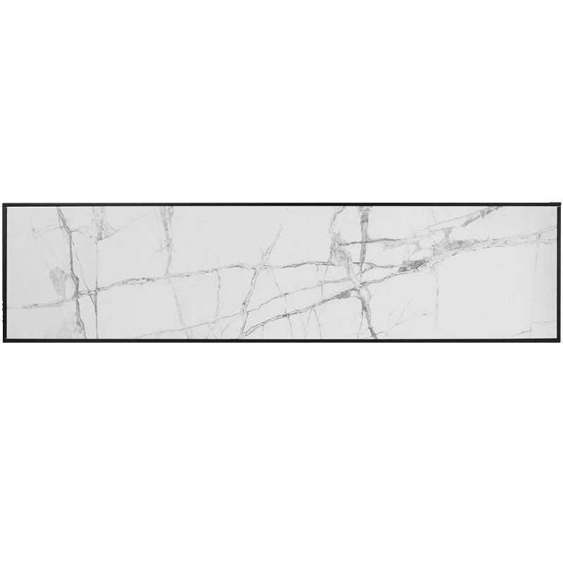 Отопительная панель Stout WHITE STONE SCT SCT-00WB-012030, 120*30, белый гранит/черный корпус в Туле