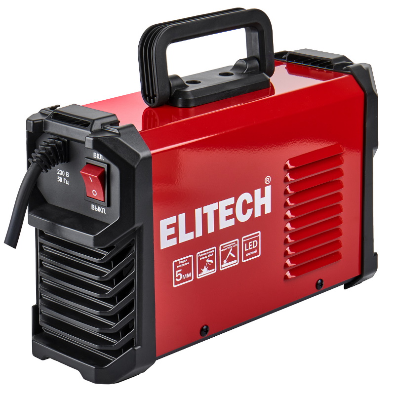 Инвертор Elitech АИС 200 ЖК 204745, MMA, 160-250В, 7.0 кВт, 20-200А в Твери