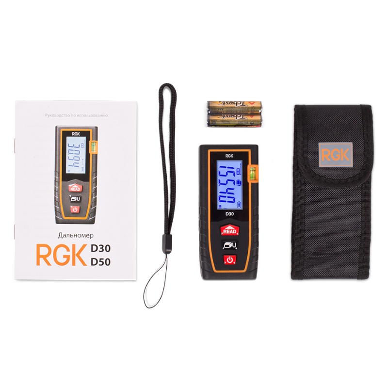 Лазерный дальномер Rgk D30, 30м, погрешность 2 мм, красный луч в Муроме