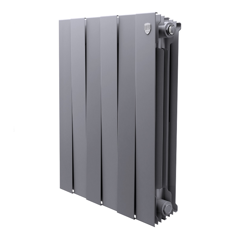 Радиатор биметаллический Royal Thermo PianoForte 500 НС-1682376, серебристый - 6 секций в Угличе