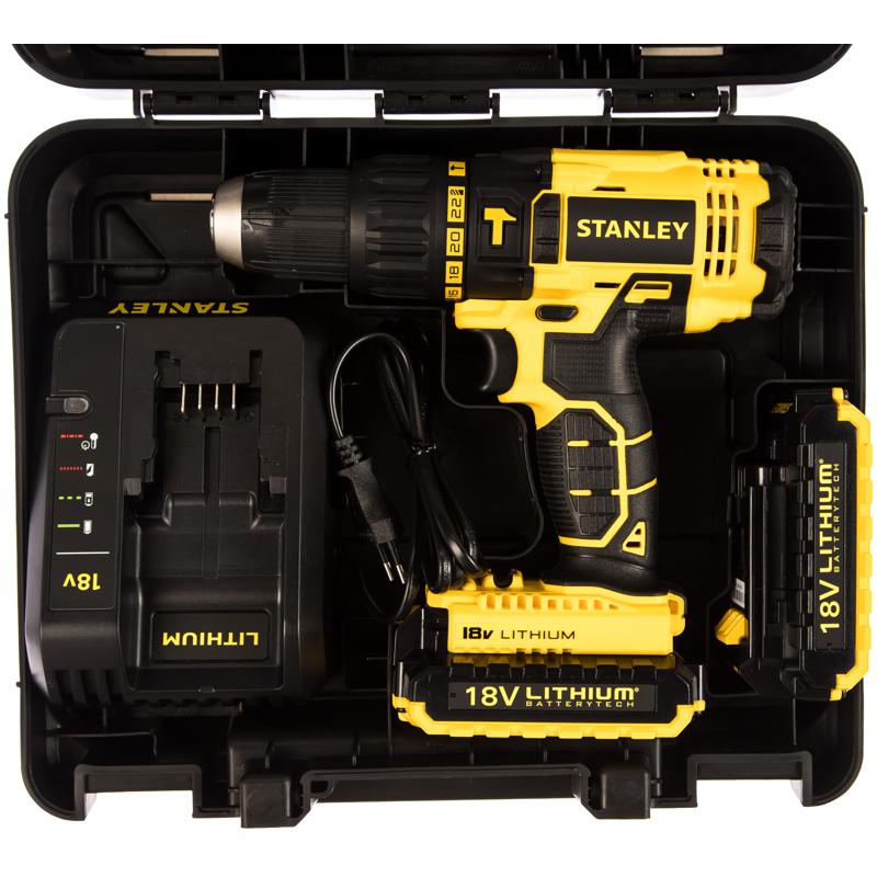 Аккумуляторная ударная дрель-шуруповерт Stanley SCH201D2K в Иваново