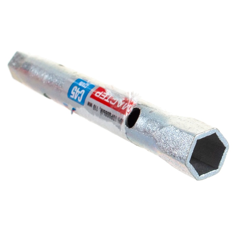 Ключ торцевый ЗУБР "МАСТЕР", трубчатый двухсторонний, прямой, 8х10мм 27162-08-10