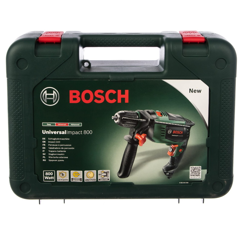 Дрель ударная Bosch Universal Impact 800 0.603.131.120 (мощность 800 Вт, макс диаметр сверления металла 12 мм) в Иваново