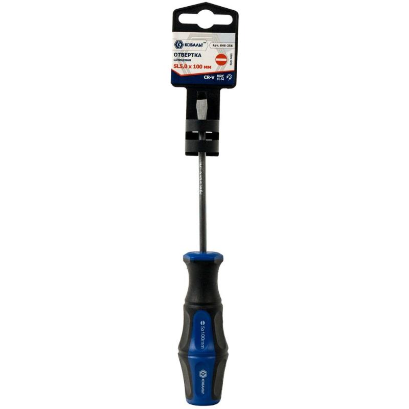Отвертка Ultra Grip SL 5 х 100 мм CR-V Кобальт 646-256 в Череповце