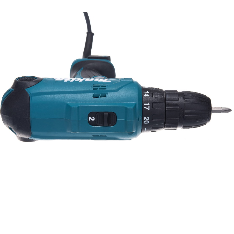 Сетевая дрель-шуруповерт Makita DF0300 (вес 1,2 кг, мощность 320 Вт, кабель 2,5 м)