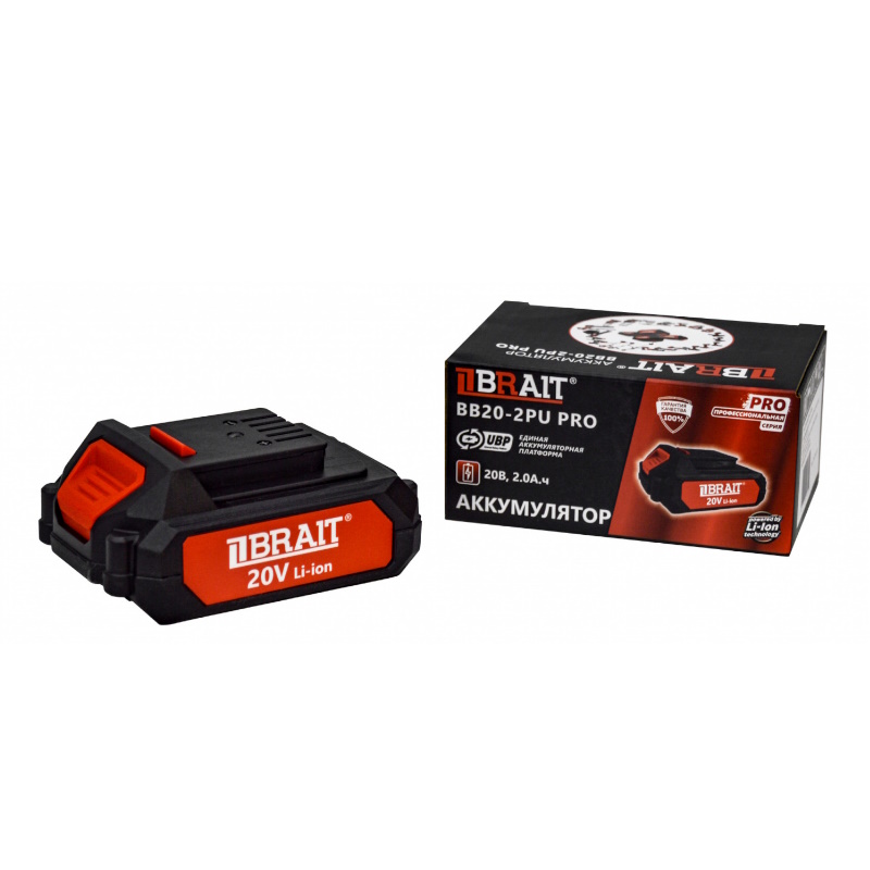 Аккумулятор Brait BB20-2PU PRO 21.02.563.101 (20В, 2.0 А.ч. Единая платформа PU и PUBL) во Владимире