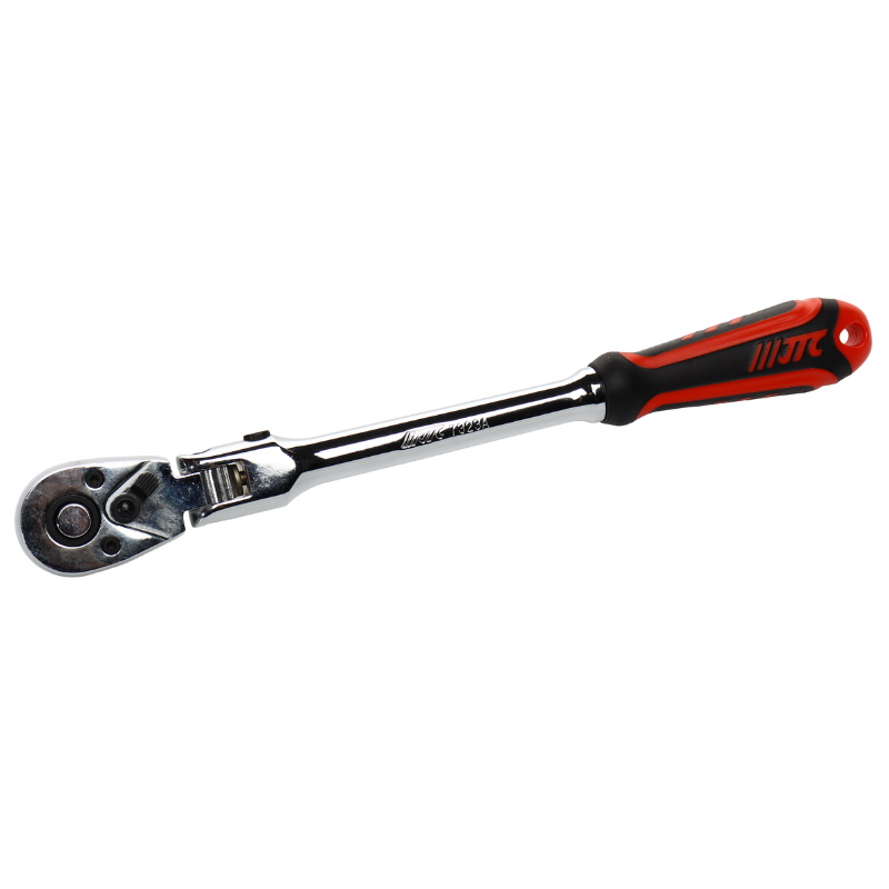 Трещотка шарнирная JTC JTC-7323A, 3/8", 72 зуба, с резиновой рукояткой, длина 268 мм в Вологде