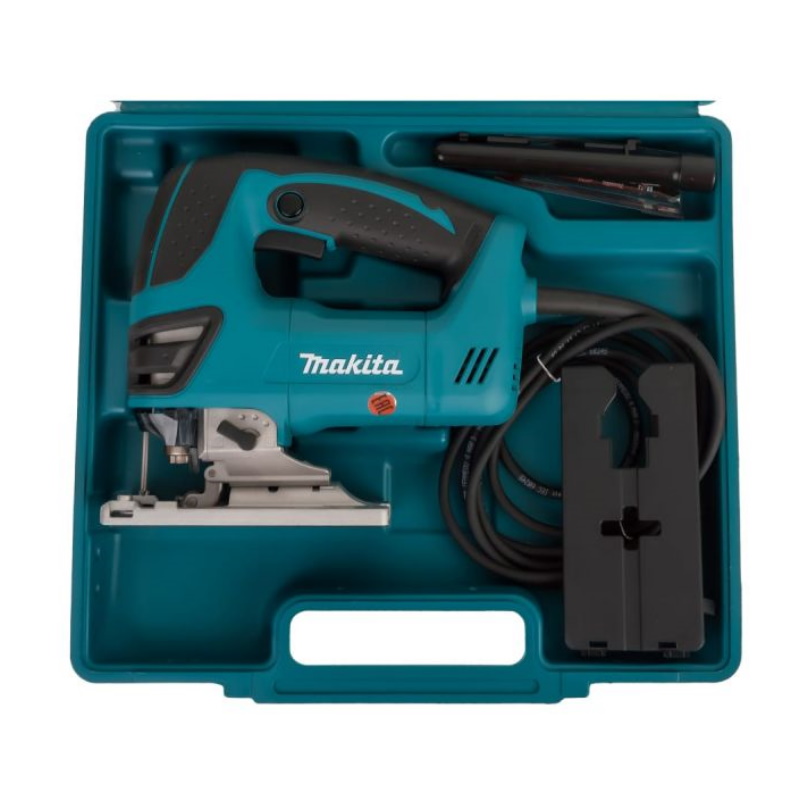 Строительный электролобзик Makita 4350CT (мощность 720 Вт, вес инструмента 2,5 кг, подключение к пылесосу)