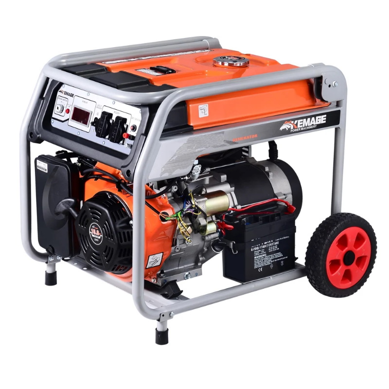 Генератор бензиновый TOR KM4800H 1011096 33 кВт 220В 16 л с электростартером и колесами 28225₽