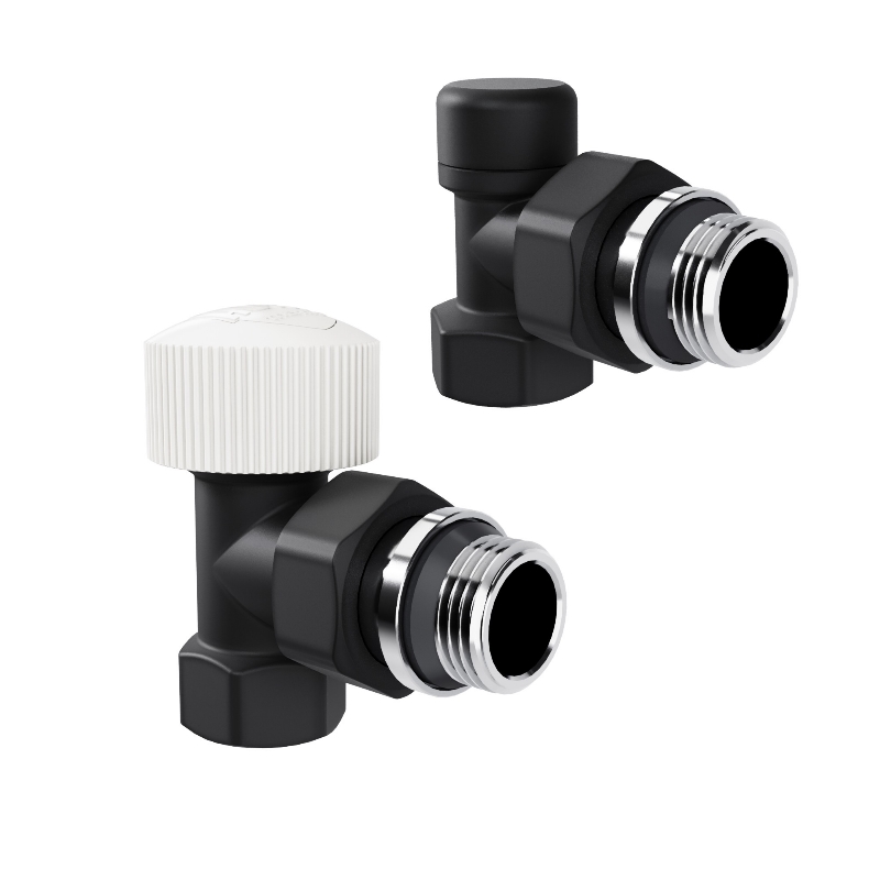 Набор термостатический угловой Royal Thermo Design 12М30х15 Черный НС-1640381 1244₽