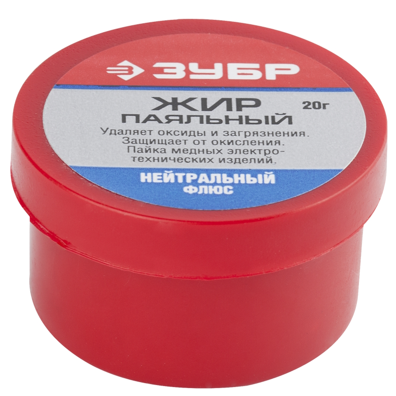 Флюс Зубр 55477-020, жир паяльный, нейтральный, 20гр в Туле