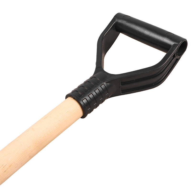 Лопата пластмассовая Снежок 410х360 (оцинкованная планка, с деревянным черенком и V- образной ручкой) в Череповце