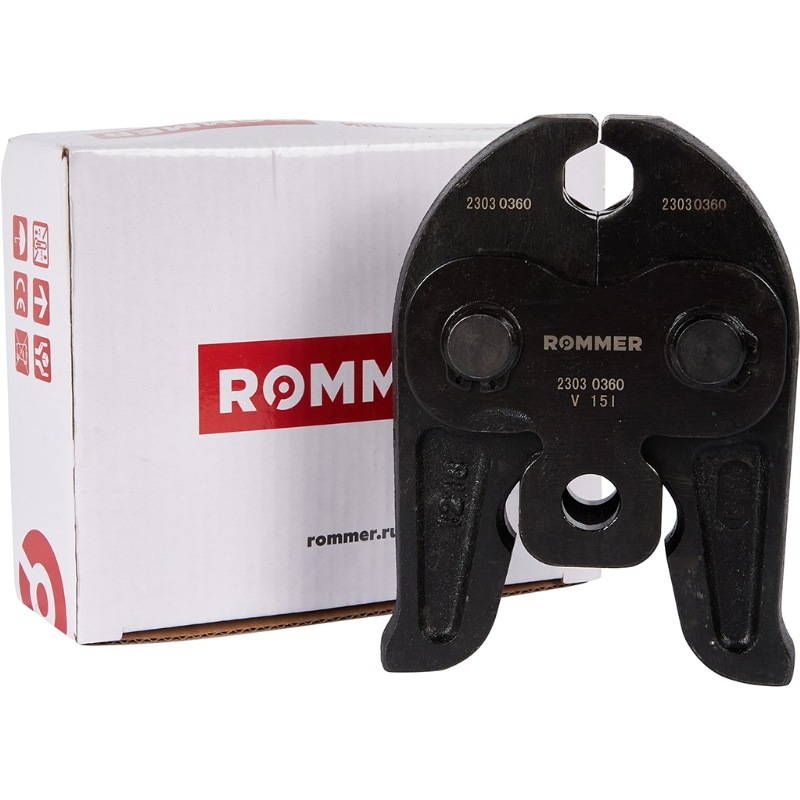 Пресс-клещи Rommer RPT-0003-000015, V-профиль, 15 в Переславле