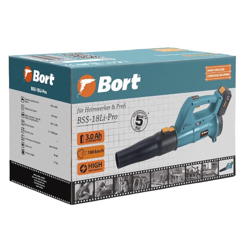 Воздуходувка аккумуляторная Bort BSS-18Li-Pro 93411737 в Ярославле