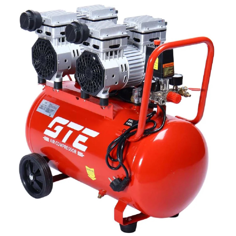 Безмасляный компрессор GTE GTE-HMP050140B 220В ресивер 50л 140лмин 32806₽